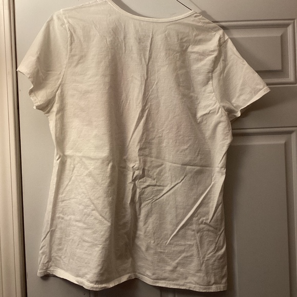 Women’s Hanes JMS Just My Size Flower Sparkly Short Sleeve Tee Shirt 1X - Picture 5 of 7